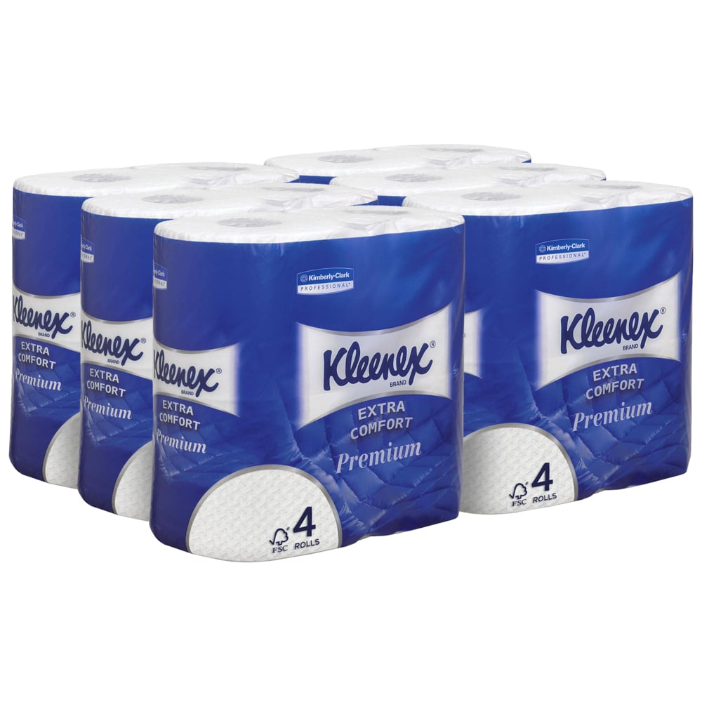 Kleenex toilettissue 4-laags wit - 8484 | 24x160vel