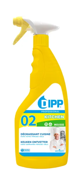 DIPP N° 02 MOUSSE | 750 ML Keuken Ontvetter Vastzittend Vet - Mousse
