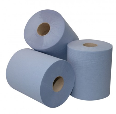 Poetsrol Midi 2-laags blauw | 6x175m