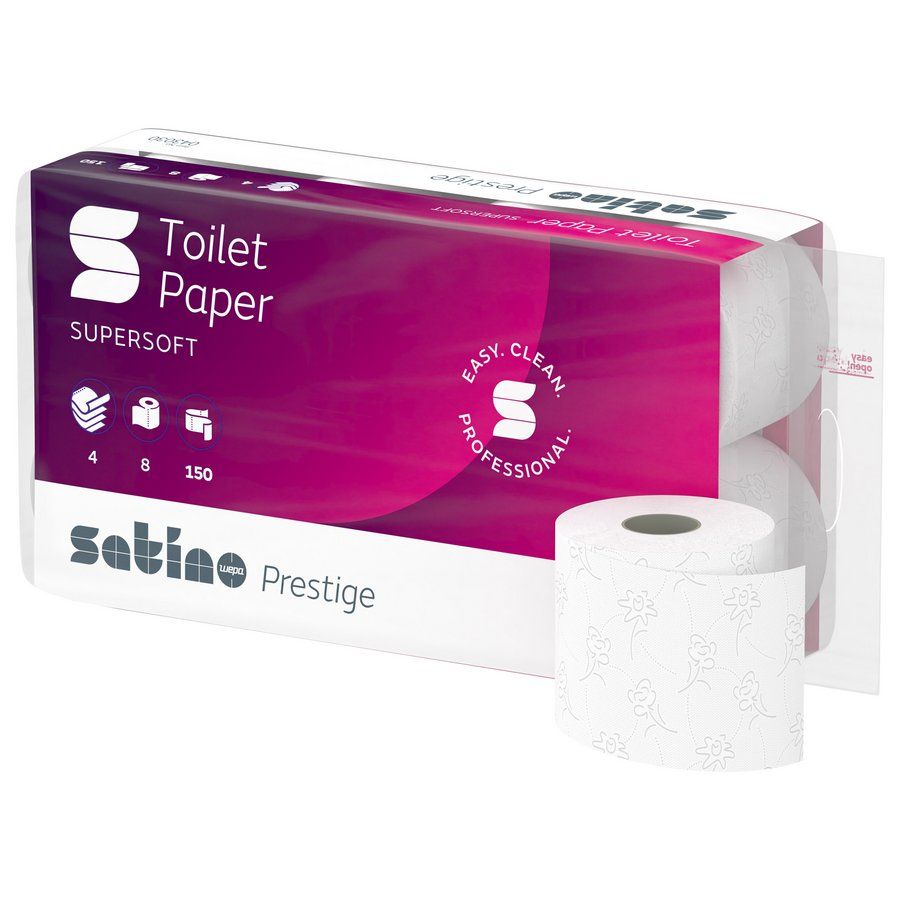 Satino Prestige toiletpapier 4-laags | 72 x 150 vel