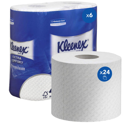 Kleenex toilettissue 4-laags wit - 8484 | 24x160vel