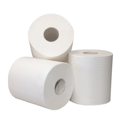 Poetsrol midi 1-laags wit | 6x300m