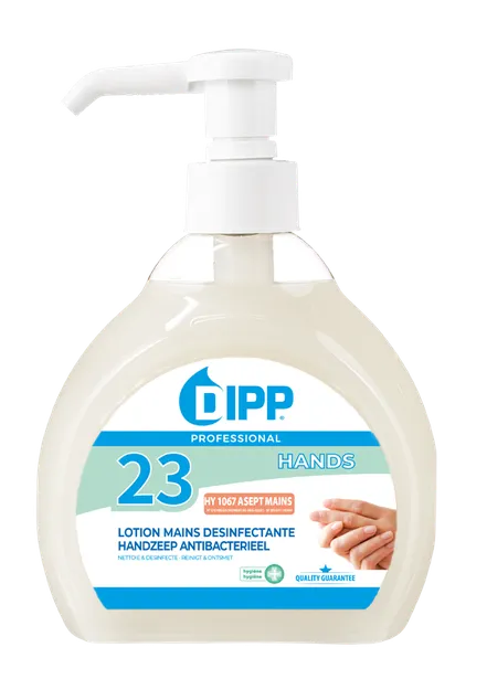 DIPP N° 23 | 500 ML Handzeep Antibacterieel - HY 1067 ASEPT MAINS - N° Notif BE-REG-02031 - N° Invent 38304